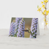 Carte Hummingbird Birthday Card (Fleur jaune)