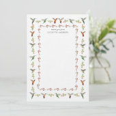 Carte Hummingbird Thank You Note (Debout devant)