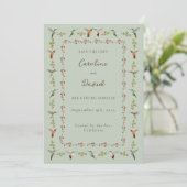 Carte Hummingbird Wedding Save the Date (Debout devant)