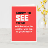 Carte humoristique adieu de collègue chrétien (Fleur jaune)