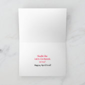 Carte Humoristique April Fool (Intérieur)