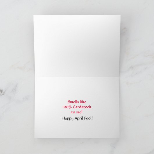 Carte Humoristique April Fool (Intérieur)