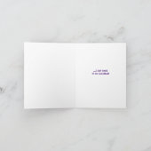 Carte Humoristique avec une solution vieillissante (Intérieur)