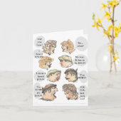 Carte Humoristique Choisissez votre propre anniversaire (Fleur jaune)