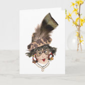 Carte humoristique de la fête des mères (Fleur jaune)