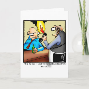 Carte humoristique de mariage vierge