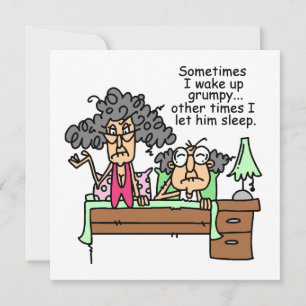 Carte Humoristique, laissez grumeux dormir