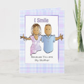 Carte Humoristique Maman Mère Drôle Cartoon Ethnique Ann (Devant)