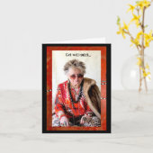 Carte Humoristique, vite (Fleur jaune)