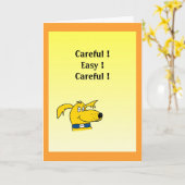 Carte Humorous Birthday Card (Fleur jaune)