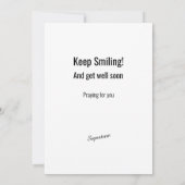 Carte Humorous Get Well outhouse on a hill joke (Dos)