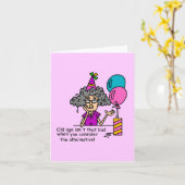 Carte Humour alternatif d'anniversaire (Fleur jaune)