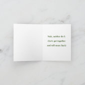 CARTE HUMOUR/AMITIÉ/NE SAVEZ PAS QUELLE FIN SE TROUVE (Intérieur)