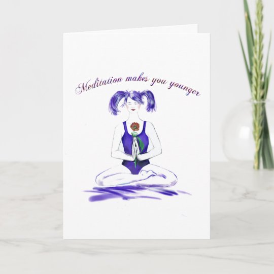 Carte Humour Anniversaire De Meditation Zazzle Be