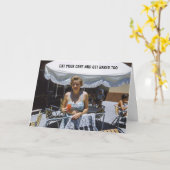 Carte Humour Anniversaire Pour Elle (Fleur jaune)