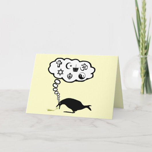 Carte Humour athée (Devant)