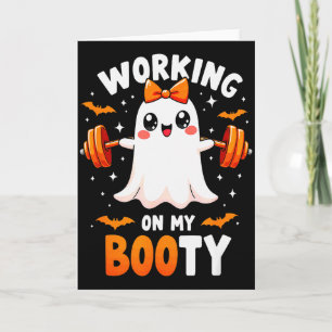 Carte Humour Boo Travaille Mon Fessier Gym Fitness Hallo