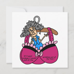 Carte Humour Bras et Wrinkles