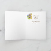 Carte Humour, Chouette mignonne "Donner un coup de pied" (Intérieur)