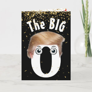 Carte Humour coiffure Trump pour 20e anniversaire avec c