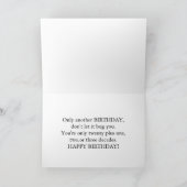 Carte Humour comique d'anniversaire (Intérieur)