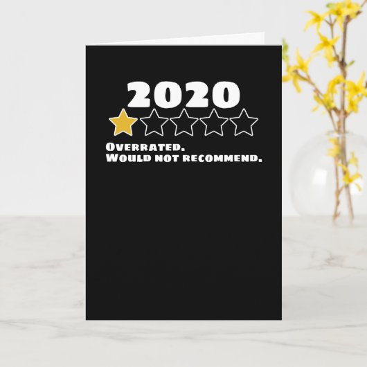 Carte Humour Corona Virus 2020 surévalué (Fleur jaune)