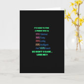 CARTE ***HUMOUR D'AMITIÉ*** EN JOURNÉE SPÉCIALE D'UN AMI (Fleur jaune)