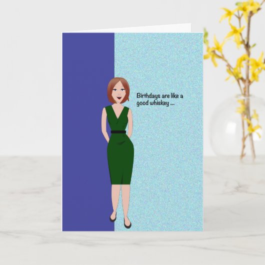 Carte Humour d'anniversaire (Fleur jaune)