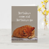 Carte Humour d'anniversaire 70 ans Plus de la Colline Ch (Fleur jaune)