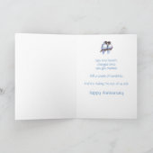 Carte Humour d'anniversaire d'amour oiseau (Intérieur)