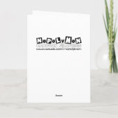 Carte Humour d'anniversaire de Dinosaur, Souhaite sur un (Dos)