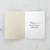 Carte Humour d'anniversaire du bébé noir (Intérieur)