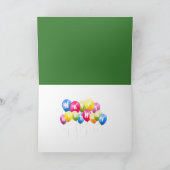 Carte Humour d'anniversaire du chimpanzé (Intérieur)