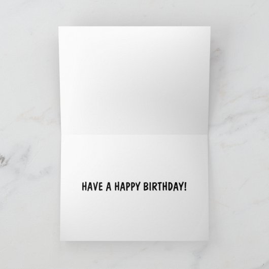 CARTE HUMOUR D'ANNIVERSAIRE DU GROUPE BOSS" (Intérieur)