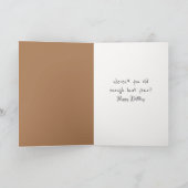 Carte Humour d'anniversaire du Wolfhound irlandais (Intérieur)