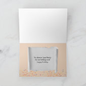 Carte humour d'anniversaire golden retriever (Intérieur)