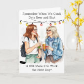 Carte Humour d'anniversaire moyen pour elle (Fleur jaune)