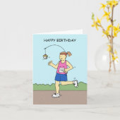 Carte Humour d'anniversaire pour elle (Fleur jaune)