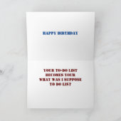 CARTE **HUMOUR D'ANNIVERSAIRE POUR VOTRE VIEIL* ANNIVERS (Intérieur)