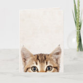 Carte Humour d'anniversaire Tabby kitten (Devant)