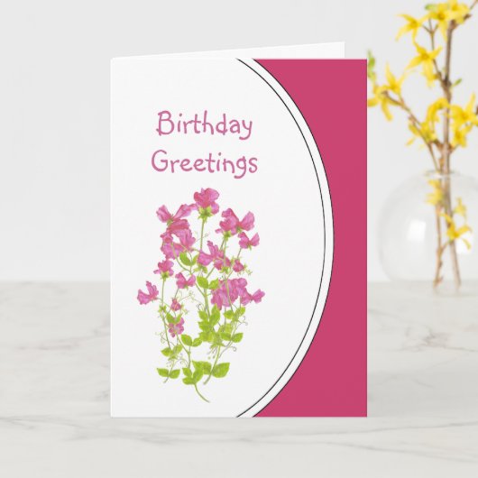 Carte Humour de Birthday (Fleur jaune)