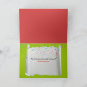 Carte Humour de chat d'anniversaire (Intérieur)