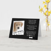 Carte Humour de chien d'anniversaire (Fleur jaune)