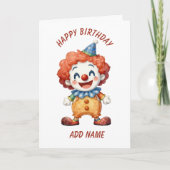 Carte Humour de cirque clownesque (Devant)