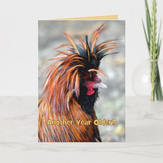 Carte Humour De Fantaisie De Joyeux Anniversaire De Coq Zazzle Be