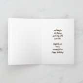 Carte Humour de gâteau d'anniversaire Espoir que vous Vo (Intérieur)