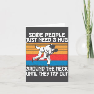Carte Humour de Judo Jiu Jitsu Arts Martiaux Drôle 