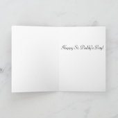 Carte Humour de la Saint Patrick : Embrasse-moi. Je suis (Intérieur)