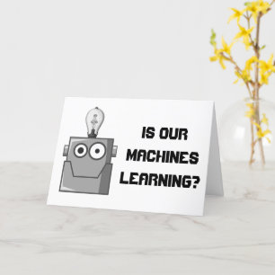 Carte Humour de la technologie d'apprentissage automatiq