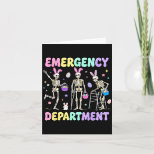 Carte Humour de Pâques des infirmières du service des ur
